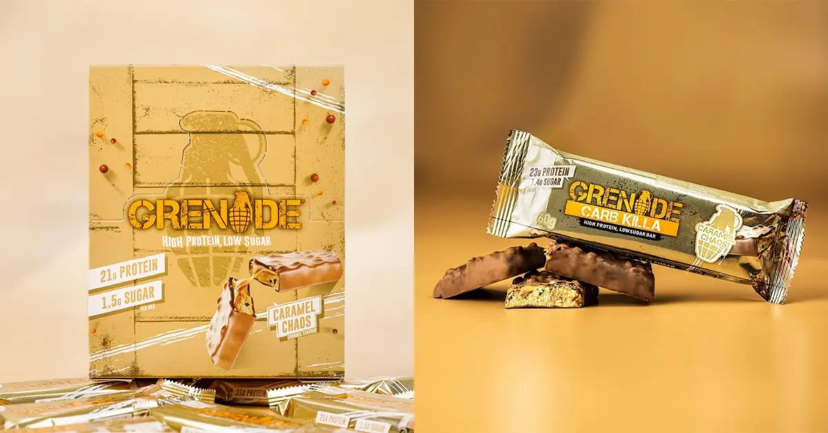 Grenade Carb Killa Caramel Chaos Product Collage